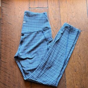 Blue Plaid Women’s Lululemon Leggings
